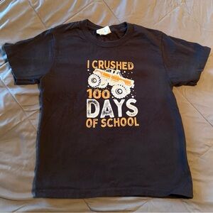 I CRUSHED 100 Days of School T-Shirt, Monster Truck, Youth XS